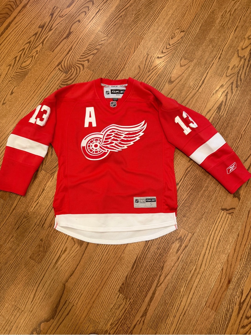 Red Detroit Red Wings Hockey Jersey - Reebok Datsyuk